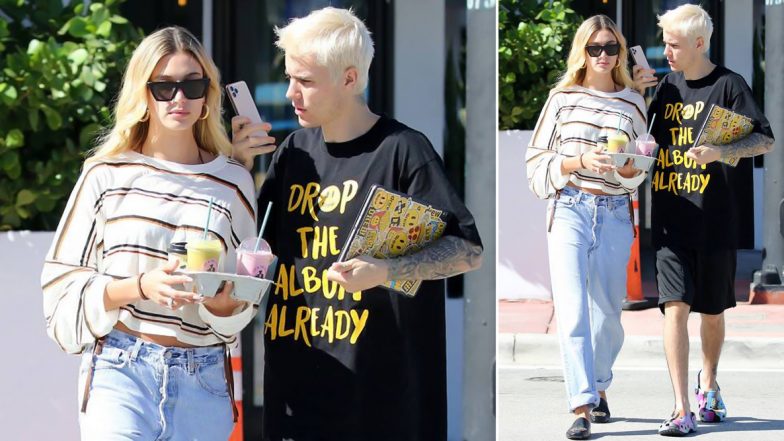 Justin Bieber and Hailey Baldwin Celebrate Thanksgiving in Miami (View Pics)