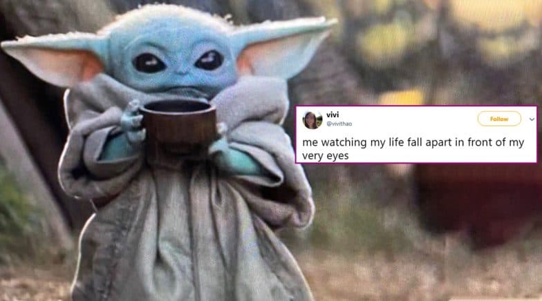 Funny Baby Yoda with His Soup Memes Are Going Viral