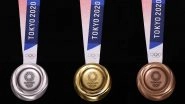 2020 Tokyo Olympics Medals: 80,000 Tons of Unused Electronic Devices Recycled to Make Medals for XXXII Summer Olympics (Watch Video)