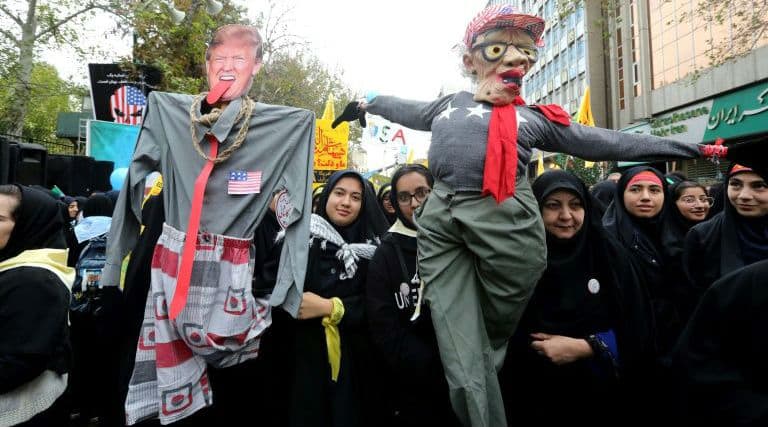 'Death to America': Iran Marks 40 Years of US Embassy Siege in Tehran by Raising Imam Khomeini's 1979 Revolution Slogan 'Death to America': Iran Marks 40 Years of US Embassy Siege in Tehran by Raising Imam Khomeini's 1979 Revolution Slogan