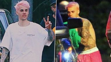 Justin Bieber Sports Pink Hair Two Days After Wife Hailey Bieber’s 23rd Birthday