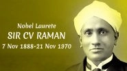 C.V. Raman's 131st Birth Anniversary: Twitter Wishes the Nobel Laureate with Inspirational Quotes and Messages