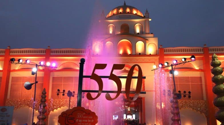 Guru Nanak Dev 550th Birth Anniversary: Ik Onkar Formed Using Drones at Sultanpur Lodhi