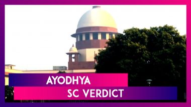 Ayodhya Verdict SC Orders Centre to Set Up Trust for Construction Of Temple At Disputed Site
