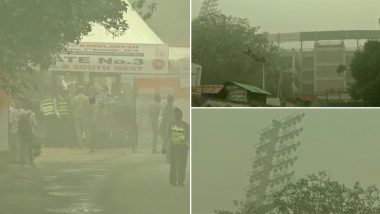 Pollution Visuals of Arun Jaitley Stadium Go Viral Ahead of India vs Bangladesh 1st T20I in Delhi, Netizens Urge Authorities to Cancel Match Due to Poor Air Quality
