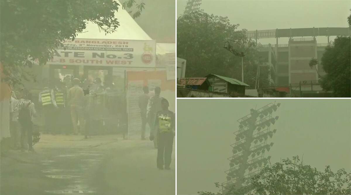 Pollution Visuals of Arun Jaitley Stadium Go Viral Ahead of India vs Bangladesh 1st T20I in Delhi, Netizens Urge Authorities to Cancel Match Due to Poor Air Quality Pollution Visuals of Arun Jaitley Stadium Go Viral Ahead of India vs Bangladesh 1st T20I in Delhi, Netizens Urge Authorities to Cancel Match Due to Poor Air Quality