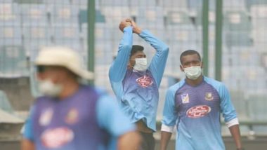 IND vs BAN 2019: Bangladesh Cricketers Use Masks During Practice Sessions Ahead of 1st T20I Match Against India