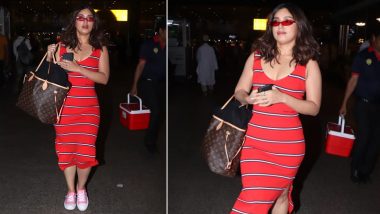 Airport Style: Bhumi Pednekar Brings Some Stripes, Sass and High-Street Chicness!