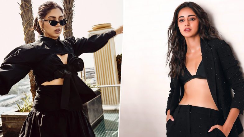 Patni vs Woh in Black: Sultry Ananya Panday Towers Tall Over Frumpy Bhumi Pednekar!