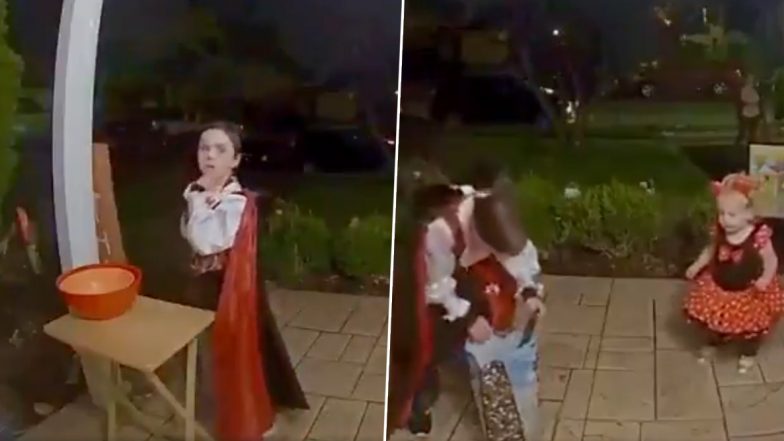 Video of Little Boy Filling an Empty Candy Bowl at Stranger's House During Halloween Goes Viral, His Adorable Gesture Wins Hearts Online