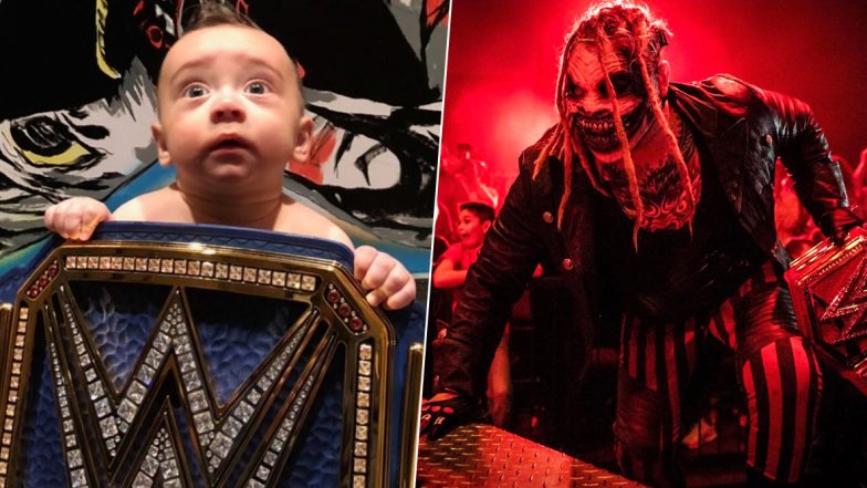 'The Fiend' Bray Wyatt Shares Cute Pic of Son Knash With New WWE Universal Championship Belt, Says He Likes the Blue Title!