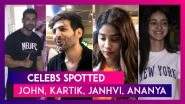 John Abraham, Kartik Aaryan, Janhvi Kapoor & Others Seen In The City | Celebs Spotted