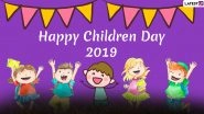 Children&rsquo;s Day Images & HD Wallpapers For Free Download Online: Wish Happy Bal Diwas 2019 With WhatsApp Stickers and Hike GIF Greetings