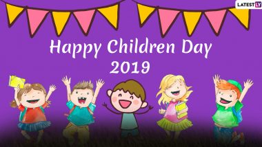 Children’s Day Images & HD Wallpapers For Free Download Online: Wish Happy Bal Diwas 2019 With WhatsApp Stickers and Hike GIF Greetings