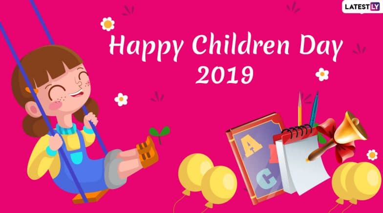 Happy Children’s Day 2019 Greetings: WhatsApp Stickers, GIF Image Messages, SMS & Bal Diwas Wishes