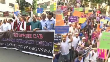 Citizenship Amendment Bill 2019: ULFA Faction, Assam Farmers' Body Protest in Guwahati Against Proposed Law to Naturalise Refugees