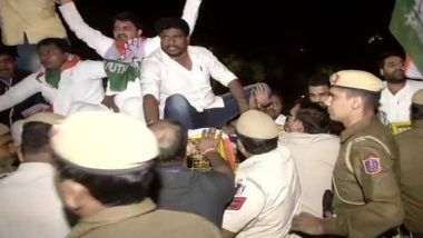 Congress Protests Outside Amit Shah's House After SPG Cover Gets Revoked For Gandhi Family