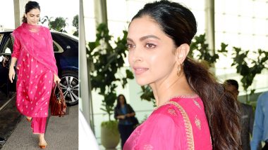 Airport Style: Deepika Padukone Spins a Fabulous Fuchsia Fantasy and All We Can Say Is WOW!