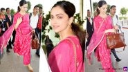 Deepika Padukone's Latest Airport Outfit Is a Beautiful Pink Ethnic Attire! (View Pretty Pics)