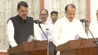 Devendra Fadnavis Takes Oath as Maharashtra CM, Ajit Pawar Deputy CM