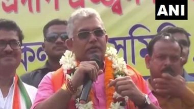 Dilip Ghosh, West Bengal BJP Chief,  Sparks Controversy For Asking Beef Eaters to 'Consume Dog Meat at Home' (Watch Video)