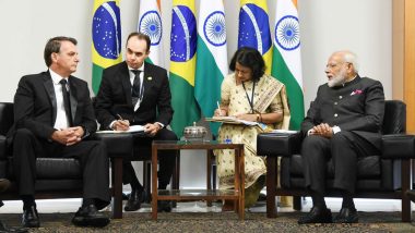 BRICS Summit 2019: PM Narendra Modi Meets Jair Bolsonaro, Holds 'Fruitful' Talks with Brazilian President