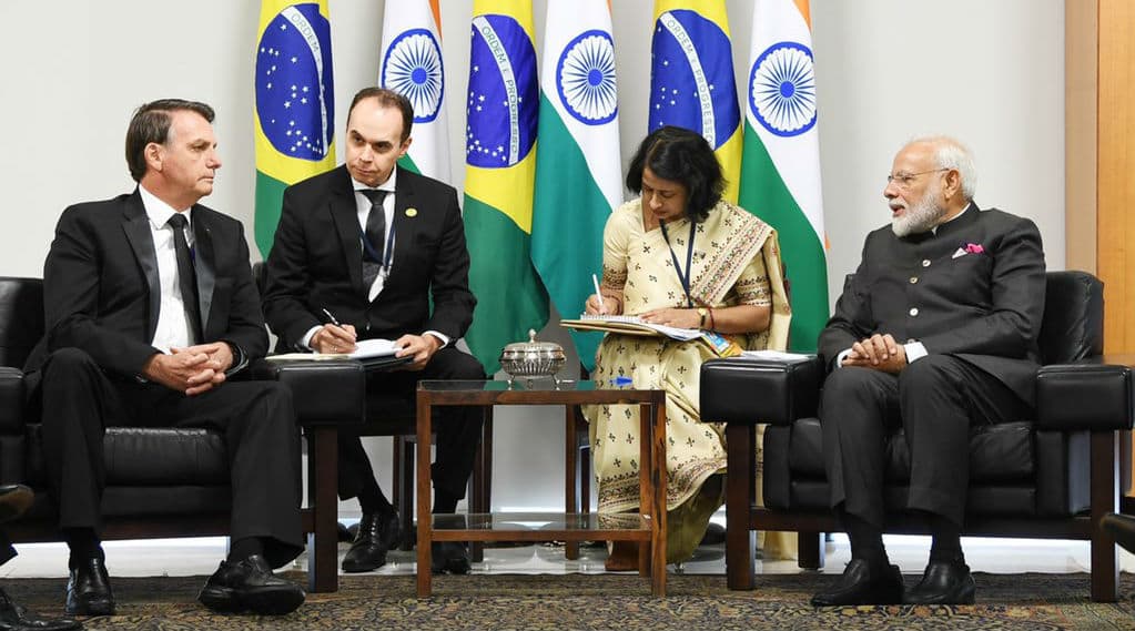 BRICS Summit 2019: PM Narendra Modi Meets Jair Bolsonaro, Holds 'Fruitful' Talks with Brazilian President BRICS Summit 2019: PM Narendra Modi Meets Jair Bolsonaro, Holds 'Fruitful' Talks with Brazilian President