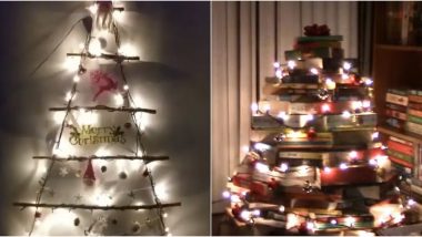 Christmas Tree 2019 Decoration Ideas: 5 Ways to Put Up DIY Eco-Friendly X'mas Tree at Home (Watch Videos)
