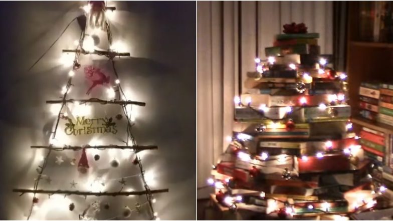 Christmas Tree 2019 Decoration Ideas: 5 Ways to Put Up DIY Eco-Friendly X'mas Tree at Home (Watch Videos)