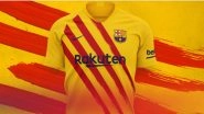 FC Barcelona Unveil New Jersey Inspired by Their Catalan Roots for 2019&ndash;20 Season (Watch Video)
