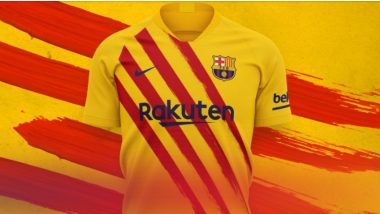 FC Barcelona Unveil New Jersey Inspired by Their Catalan Roots for 2019–20 Season (Watch Video)
