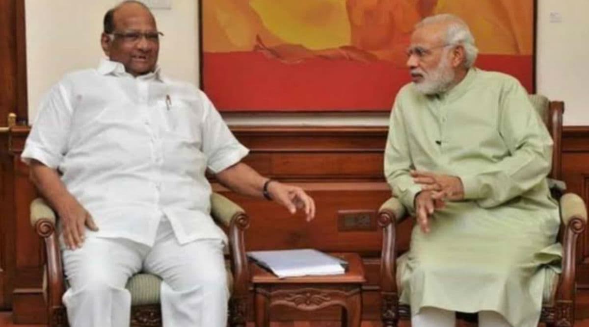 NCP Chief Sharad Pawar Meets PM Narendra Modi, Talks Farmer Crisis in Maharashtra NCP Chief Sharad Pawar Meets PM Narendra Modi, Talks Farmer Crisis in Maharashtra