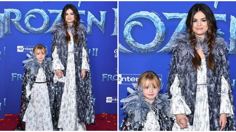 Frozen 2 Premiere: Selena Gomez and Her Little Sister Gracie Go the Norwegian Fashion Way on the Red Carpet (View Pic)