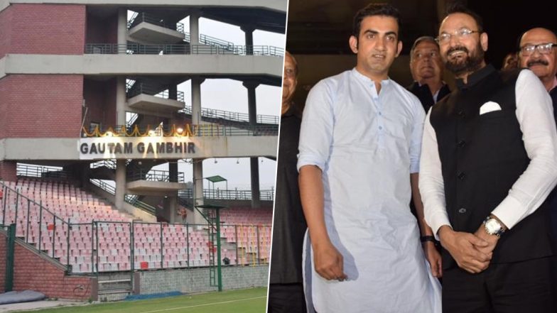 Gautam Gambhir Stand Finally Unveiled at Arun Jaitley Stadium, Former Cricketer Picks-On DDCA President Rajat Sharma for Delay