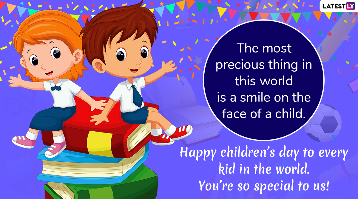 Happy Children’s Day 2019 Greetings: WhatsApp Stickers, GIF Image ...