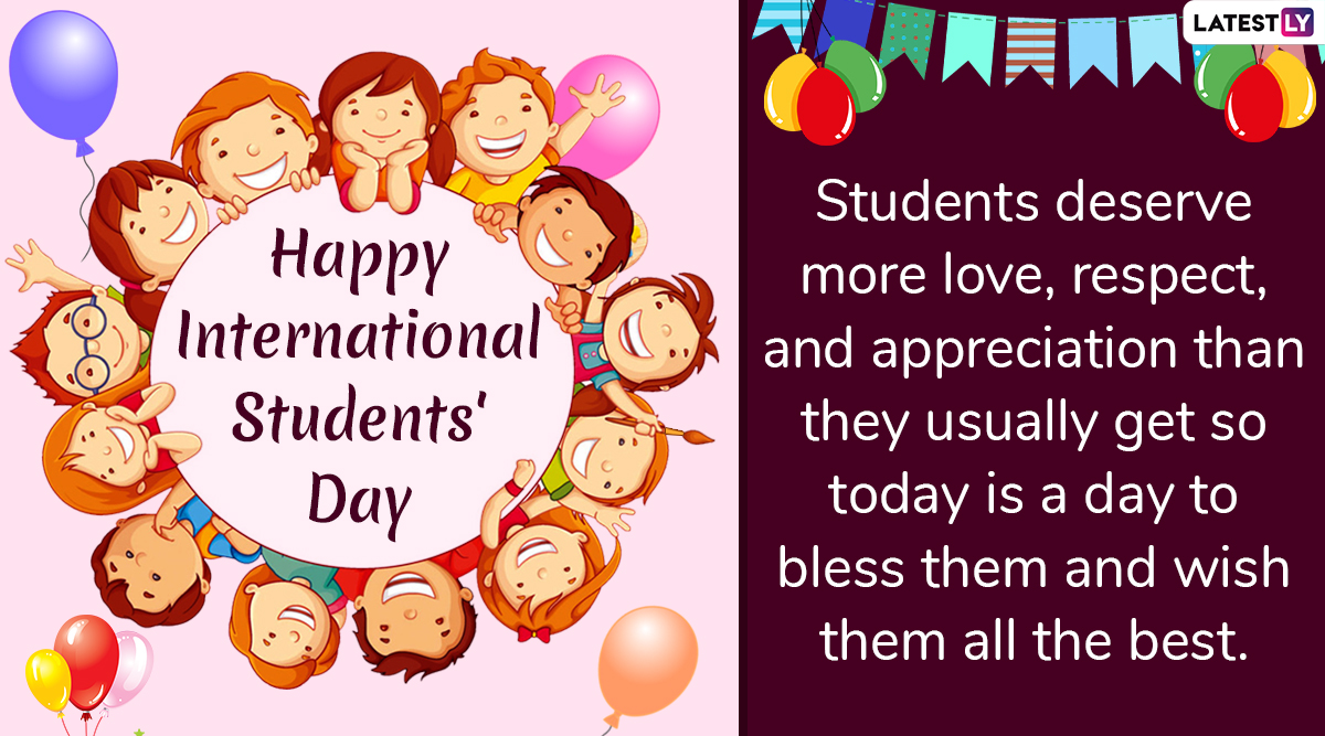 International Students' Day 2019 Wishes: WhatsApp Stickers, SMS, Quotes ...