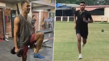 Hardik Pandya Injury Update: Indian All-Rounder Back to Training, Says ‘No Better Feeling Than to Be Back on the Field’ (Watch Video)