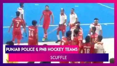Scuffle Breaks Out Between Punjab Police & PNB Hockey Teams During Nehru Cup Finals In Delhi