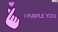 I Purple You Day: BTS Fans Celebrate Third Anniversary of Kim Taehyung&rsquo;s Famous Phrase of Love, Know What It Means (Check Viral Tweets)