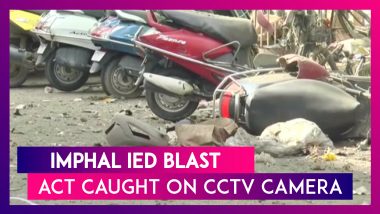 Watch: CCTV Footage Of IED Blast At Thangal Bazaar Area In Imphal, Manipur