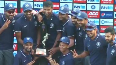 Deodhar Trophy Final 2019: Kedar Jadhav, Shahbaz Nadeem Shine As India ‘B’ Defeat India ‘C’ to Lift Trophy