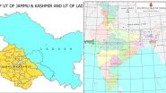 Map of India Depicting New UTs of Jammu & Kashmir and Ladakh Released by Government