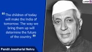 Children&rsquo;s Day in India 2019 Wishes With Pandit Nehru Images: WhatsApp Stickers, SMS, Greetings, GIFs and Messages to Share on Bal Diwas
