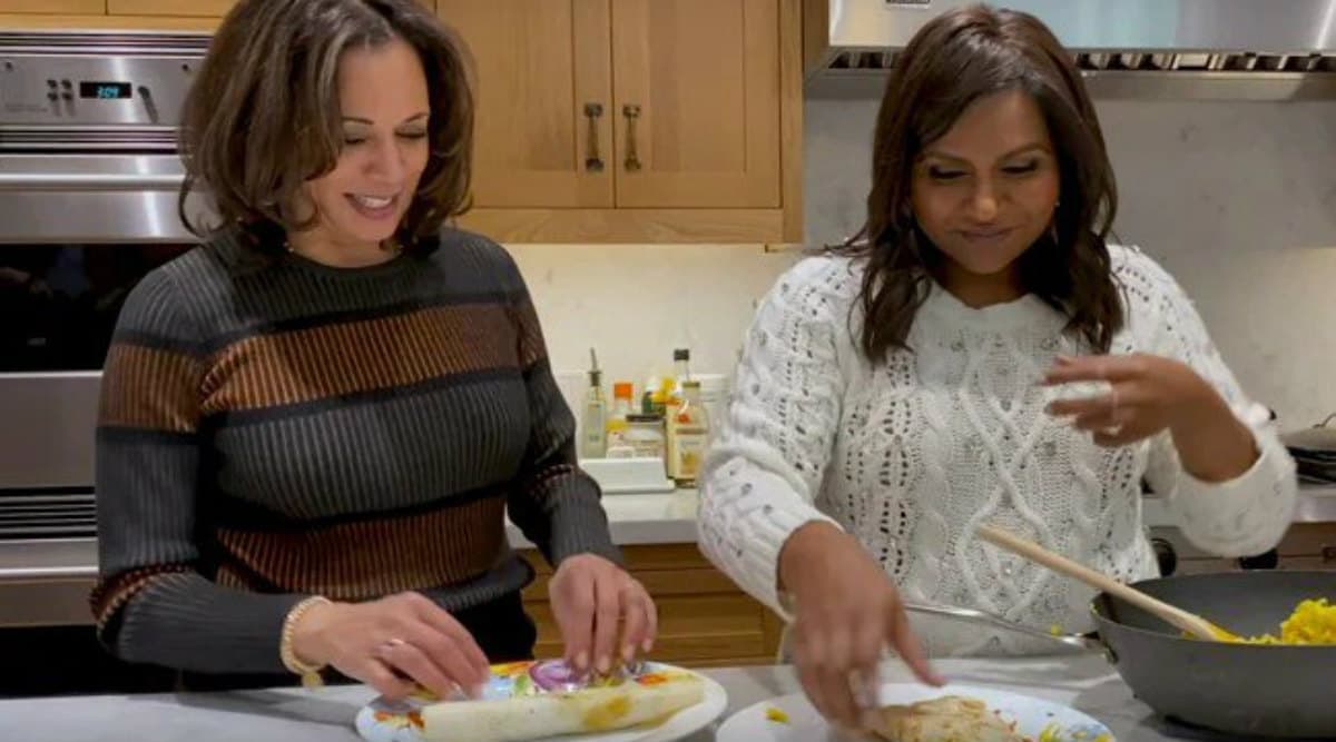 United States Senator Kamala Harris And Mindy Kaling Make Masala Dosa in Viral Video! United States Senator Kamala Harris And Mindy Kaling Make Masala Dosa in Viral Video!