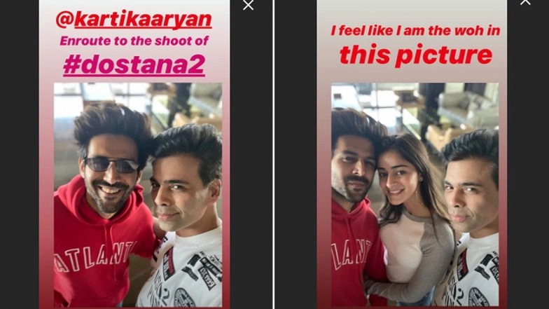Karan Johar’s Insta Story Fuels Speculation About Kartik Aaryan-Ananya Panday’s Relationship Status (View Pics)