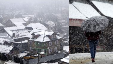 Kashmir Receives Early Snowfall! See Gorgeous Pictures of the Valley Drenched in a Carpet of Snow