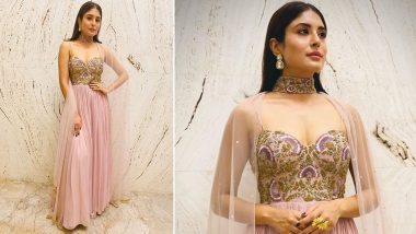 Wedding Fashion 2019–20: Kritika Kamra Is the Perfect Banno Ki Saheli in a Liliac Cape Gown!