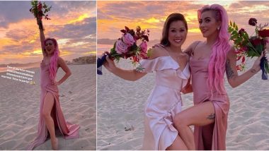 A Pinky Affair! Lady Gaga Goes For Long Pink Hair While Serving As Bridesmaid at Best Friend's Wedding; Shares Pictures on Instagram