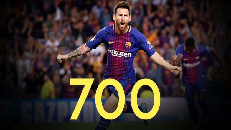 UEFA Champions League 2019-20: Lionel Messi Toasts 700 Games With a Goal as Barcelona Make Last 16