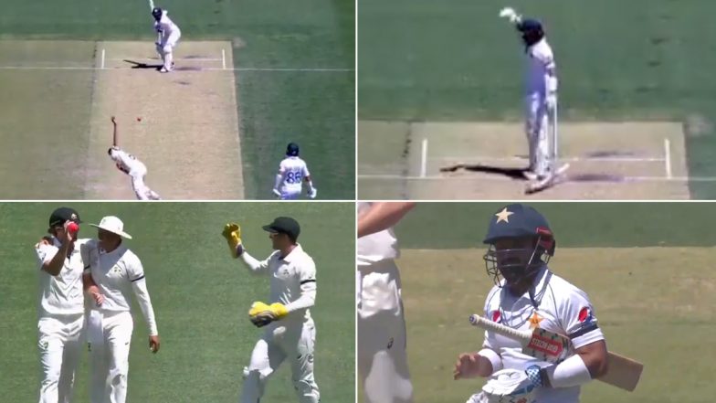 Jhye Richardson Injures Mohammad Rizwan’s Hand With a Deadly Pace Delivery During Australia A vs Pakistan 3-Day Practice Match (Watch Video)